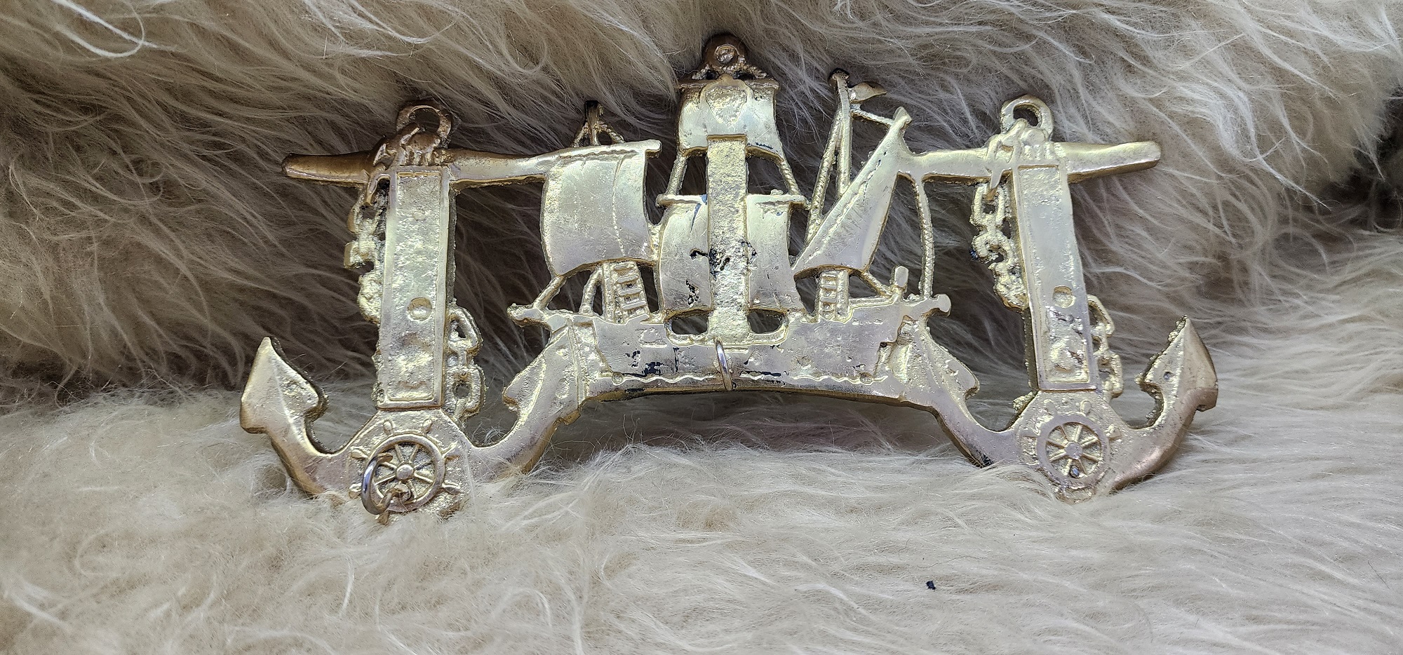 جاكليدي طرح كشتي بادباني  لنگر داربرنزي 